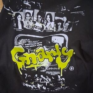 Gnarly Black Graphic Tee - Short Sleeve